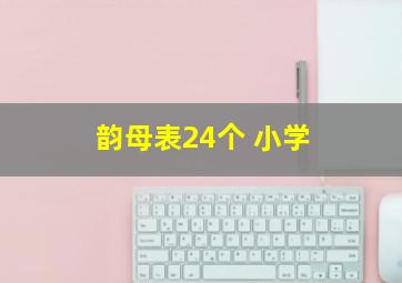 韵母表24个 小学